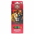Карандаши цветные KOH-I-NOOR RED LION 18 цветов, шестигранные, 2,8 мм, натуральное дерево, 3553/18, 3553018063KS