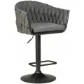 Стул барный DOBRIN Набор 2 шт Стул барный DOBRIN LEON, графитовая ткань (LAR-275-21) арт. LM-9690-N_B-M_TT-LAR-275-21
