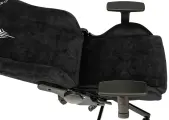 Кресло игровое Knight N1 Fabric черный Light-20 с подголов. крестов. металл