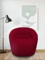 Бескаркасное кресло Butterfly Light Sofa - Wildberry Deluxe (велюр, темно-красный) - кресло для дома, для чтения и отдыха