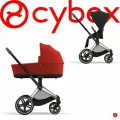 Cybex Priam IV коляска 2 в 1, люлька Autumn Gold III, прогулка Sepia Black, шасси IV Rose Gold