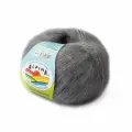 Пряжа ALPINA LUCKY MOHAIR (60% кид мохер, 40% акрил) 10х50г/150м цв.07 св. серый