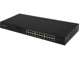 Netis P124GC коммутатор неуправляемый PoE+, 26 портов, 24x1 гбит/с, PoE+ 24х30 вт (до 360вт), Uplink SFP 2x1 гбит/с