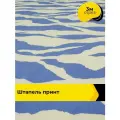 Ткань Штапель принт для шитья и рукоделия, отрез 3 м*150 см, цвет мультиколор