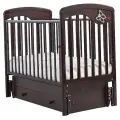 Кровать детская GANDYLYAN К-2002-24м Джулия (Бабочка) маятник универсальный (махагон)