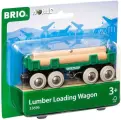Деревянная железная дорога Brio World - Прицеп-погрузчик древесины - Брио 33696