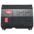 Защита картера и КПП АвтоБроня для Chevrolet Spark III АКПП 2009-2016 2020-н. в./Ravon R2 2016-2020, сталь 1.8 мм, с крепежом, 111.01018.1
