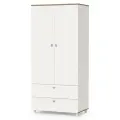 Шкаф для одежды Mobi Эйп 13.334 цвет белый/дуб белый, ШхГхВ 85х51,1х183,8 см, универсальная сборка