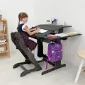 Парта для школьника, растущая парта, растущий стул, комплект, окрашен маслом