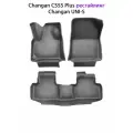 Автоковрики ЭВА со слитным задним рядом для Changan CS55 Plus рестайлинг/ Changan UNI-S. Серый цвет.