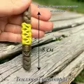 Темляк с бусиной Сгущенное молоко желтый