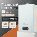 Котел газовый настенный двухконтурный турбированный 18 кВт E8 Tempo GAK18W (белый металл)