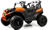 KidsRace Детский электромобиль RiverToys K777KK LUX двухместный с дистанционным управлением оранжевый