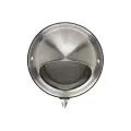ARIUS Выход стенной уличный из нержавеющей стали решетка с козырьком, круглый, диаметр фланца 160 мм, с антимоскитной защитной стальной сеткой, Ecto-160 135266