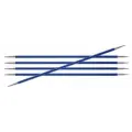 47039 Knit Pro Спицы чулочные для вязания Zing 4мм/20см, алюминий, 5шт
