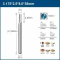 Фреза прямая двухзаходная XCAN 3,175х2,5х8х38 мм