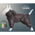Комбинезон-дождевик для цвергшнауцера кобеля, повышенной прочности, цвет серый