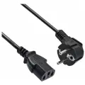 Кабель Buro AN23-1000 IEC C13 Евровилка, угловой, 1.8 м, черный