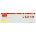 Лазерный картридж EasyPrint LC-EXV51Y (C-EXV51Y/0484C002) для принтеров Canon imageRUNNER ADVANCE C5535/C5535i/C5540i/C5550i/C5560i, желтый