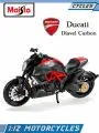 Мотоцикл коллекционный Maisto Ducati Diavel Carbon, масштаб 1:12, черный