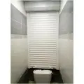 Рольставни в санузел 660х1300 белые (сантехнические) механические.