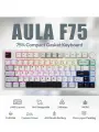 Беспроводная игровая клавиатура AULA F75, механическая, подсветка, русская раскладка