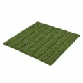 Коврик для ванной комнаты Kleine Wolke Tiles 60x60см, темно-оливковый