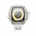 Корпус чехол для часов Y24 для Apple Watch Series Ultra, Ultra 2; 49mm, Нейлон / Резина / Нержавеющая сталь, Прозрачный