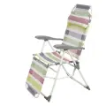 Кресло -шезлонг Ника К3/П арт. К3/П (1шт. в упаковке (каркас серый, ткань цветные полоски))