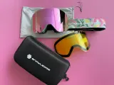 Горнолыжные очки Snowledge Top 2 in 1. Розовые.