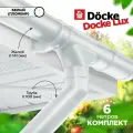 Docke LUX 141/100 Водосточная система на 6 метров карниза. Дёке пвх. Цвет Пломбир(Белый)