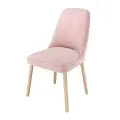 Стул мягкий SEDUM, тон натуральное дерево бледно розовый