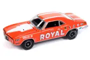 Модель коллекционная AUTO WORLD Pontiac firebird royal bobcat 1969 carousel red with white (длина модели 6-10 см)
