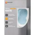 Ванна акриловая 170х105 см KATE Асимметричная правый угол, 100% сантехнический акрил, MODULEASY 01кей1710п