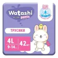 WATASHI Трусики для детей 4/L (9-14 кг) 42шт