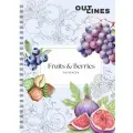 Раскраска скетчбук OUTLINES Fruits & Berries Фрукты и ягоды (250FB)