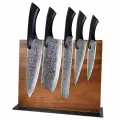 Магнитный держатель ножей SuperMagnit, из тикового дерево, двухсторонний, коричневый