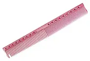 Расческа для стрижки с линейкой 22 см розовая