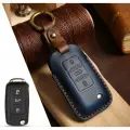 Чехол MyPads для автомобильного ключа Volkswagen Tiguan L Sagitar Bora Magotan Tayron Tharu VW Polo Lamando Lavida синий из натуральной кожи