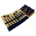 Спицы для вязания съемные 11,25 см, набор 8 пар (3,5-8 мм), дерево, KnitPro Denim Indigo Wood