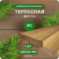 Террасная доска Юный Лес, лиственница, сорт ВС, 28х140x3000 мм, 1 шт