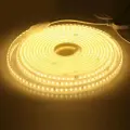 Светодиодная лента 220В. IP67. Цвет свечения: Теплый белый. Катушка 100 метров (вилка, заглушка, пин в комплекте)