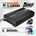 Усилитель автомобильный AMP MASS 1.1500, 1 канал, класс D, 900/590Вт (2/4Ом)