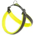 Шлейка Ferplast Agila Fluo 5, обхват шеи 50-58  см, черный/желтый, L