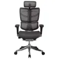 Кресло компьютерное FALTO FLY 2 (динамичный подголовник, подлокотники 6D(360), сетка, черный)