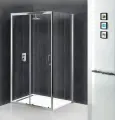 Душевой уголок BelBagno Uno 195 AH 1 100/80 C Cr профиль хром, стекло прозрачное