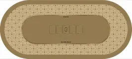 Сукно для покера овальное 180х80 см - LUXE