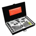 Ермак Набор метчиков и плашек 40пр. В металл. кейсе