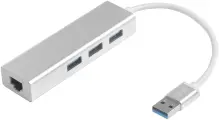 USB 3.0 Разветвитель на 3 порта + 10/100Mbps Ethernet Network -AP05 metall (77AP05)