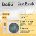 Тепловой насос воздух-воздух Ballu Ice Peak DC inverter BSPKI-13HN8_V4 (помещение до 35 м2)